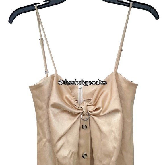 NANUSHKA Doris Midi Slip Dress Cream Sarong Style - Picture 7 of 9